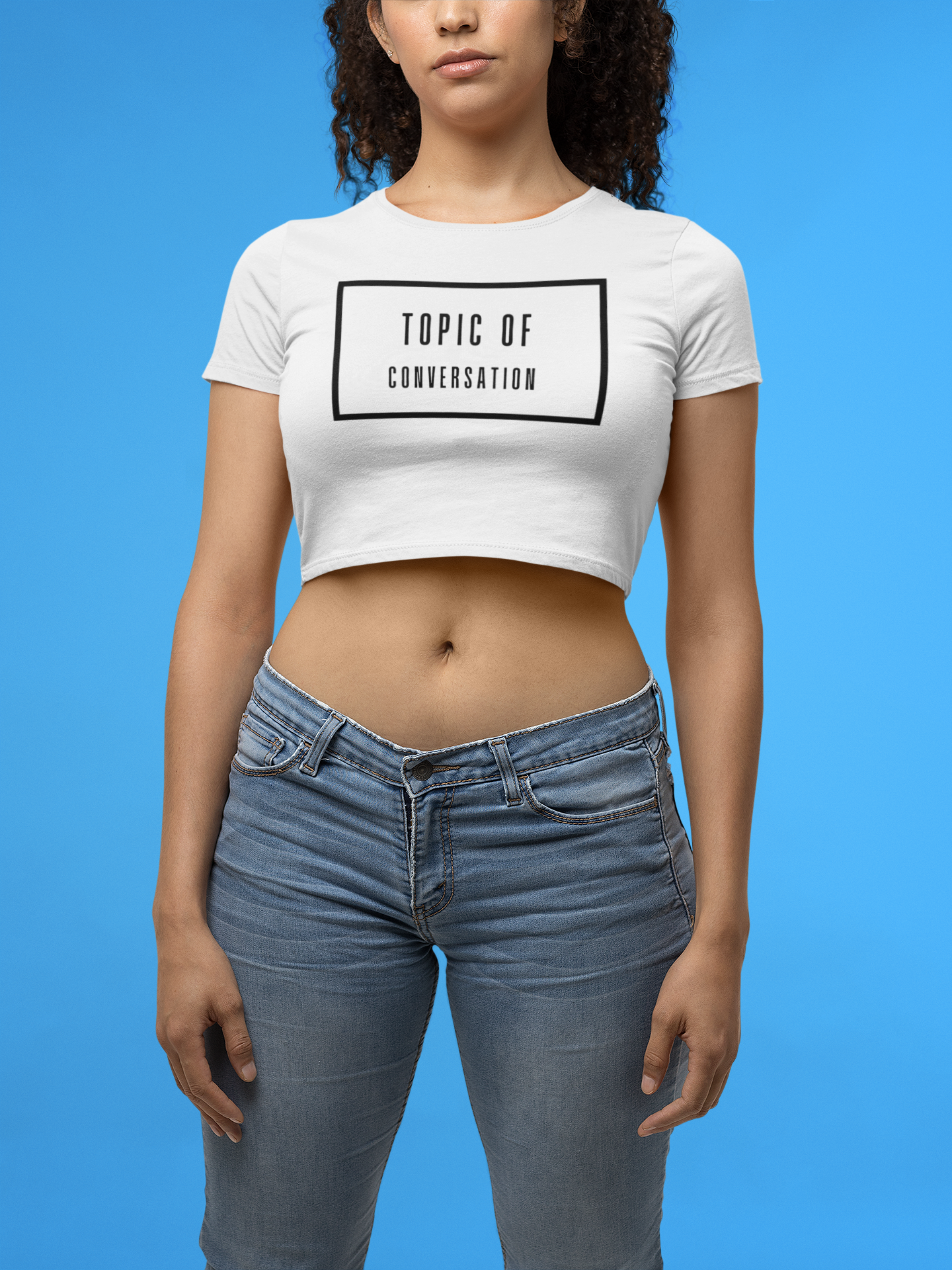 Tit4Tat - "Topic Of Conversation" Women’s Crop Tee