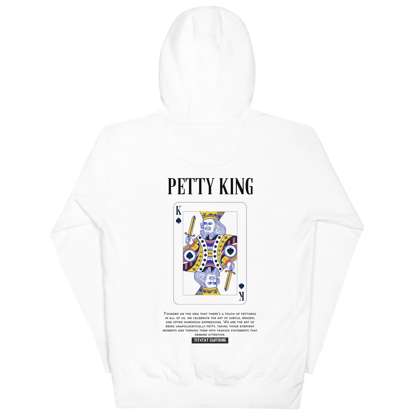 Tit4Tat - Sweat à capuche « Petty King » pour hommes