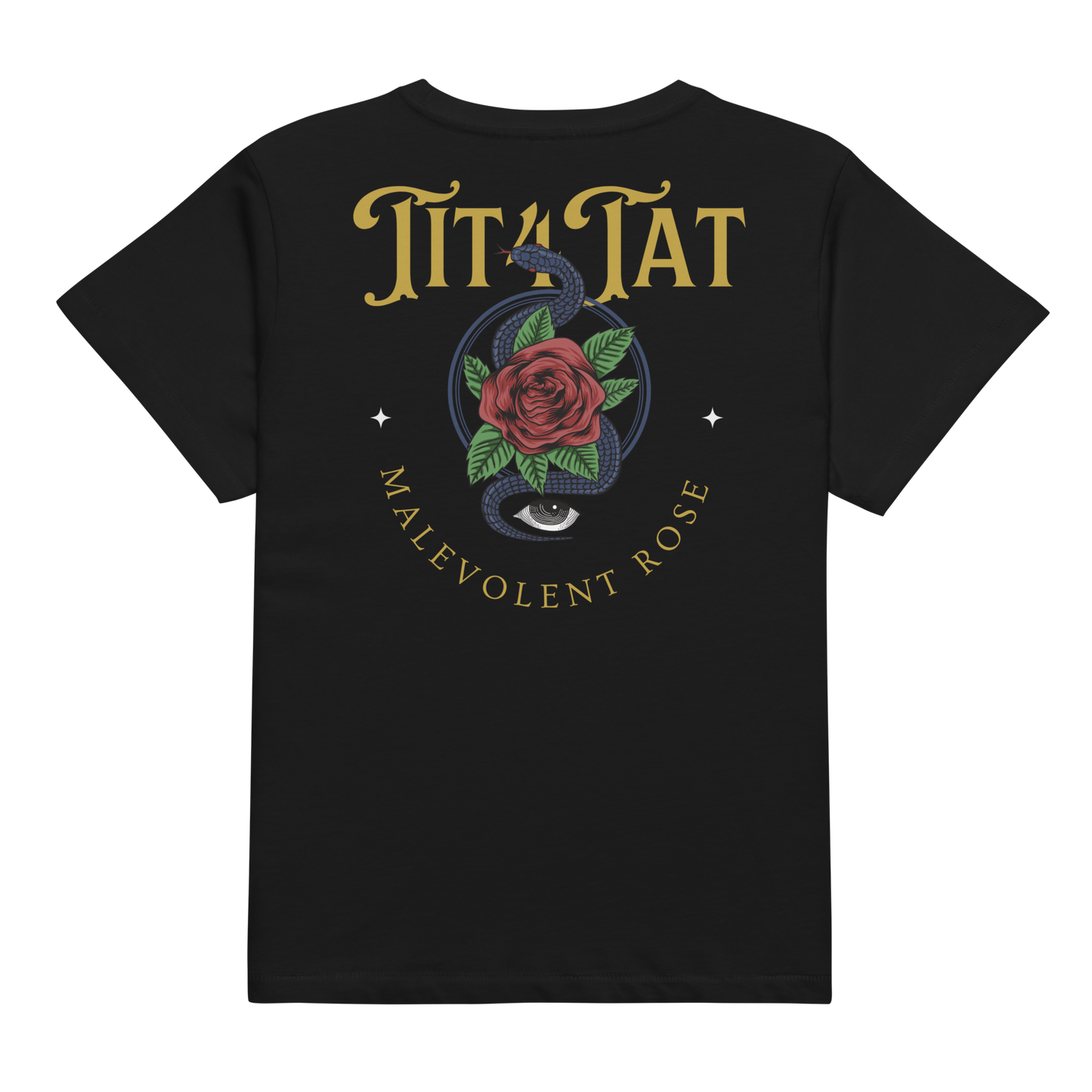 Tit4Tat - T-shirt taille haute « Malevolent Rose » pour femmes