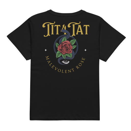 Tit4Tat - "Malevolent Rose" Women’s High-Waisted T-shirt